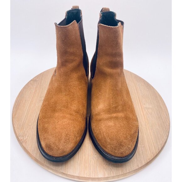 Thursday Boots Co Womens 9.5 Brown Suede Pull On Chelsea Ankle - Picture 2 of 10